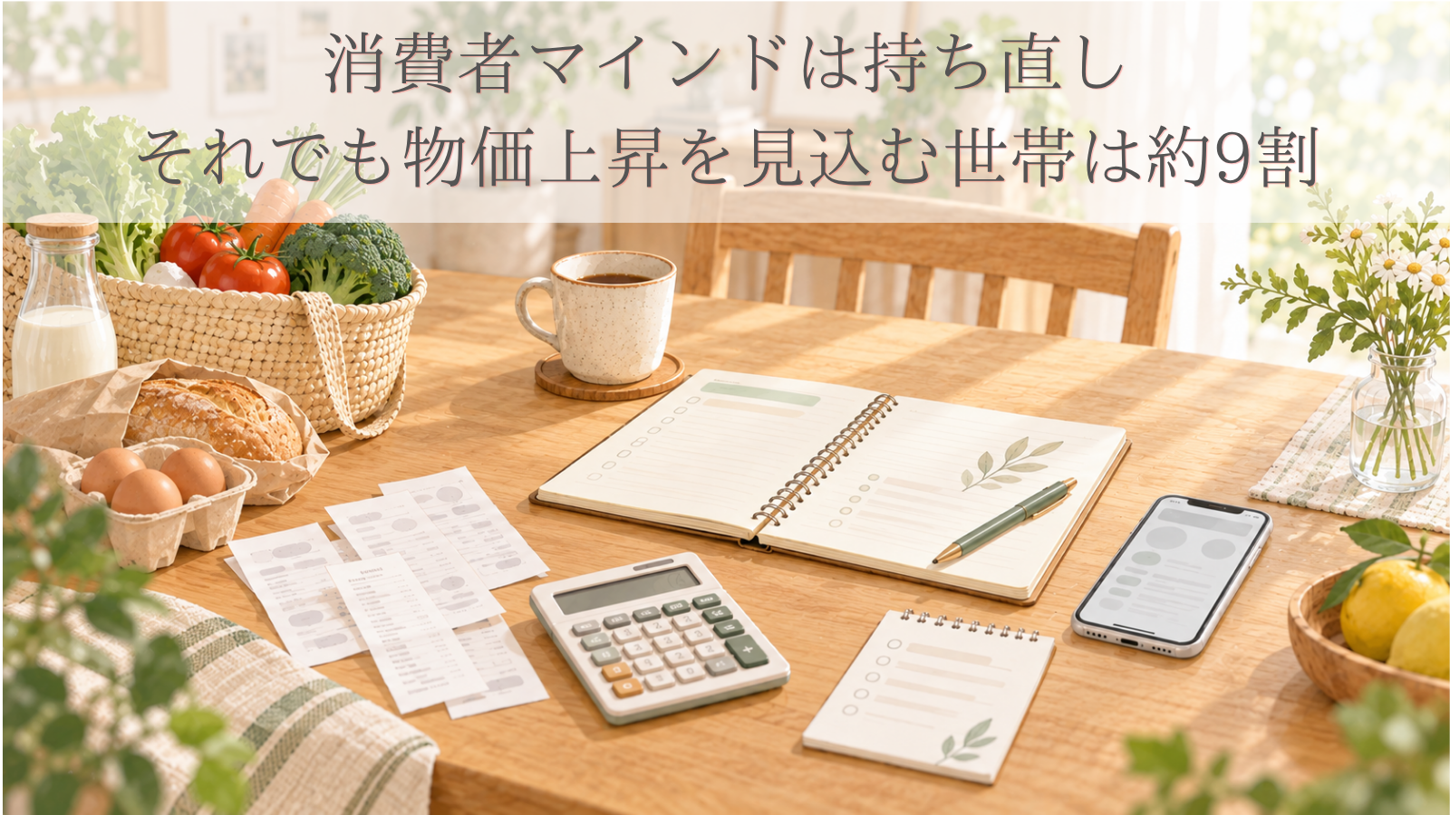 消費者マインドは持ち直し　それでも物価上昇を見込む世帯は約9割